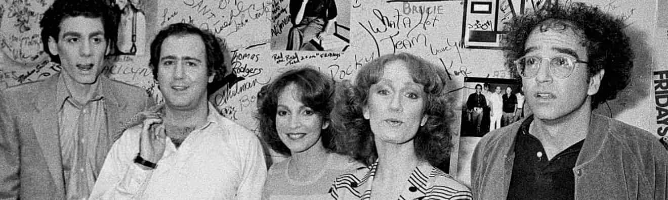 Pictured: an unrelated (or is it related?) cast photo from Fridays.
